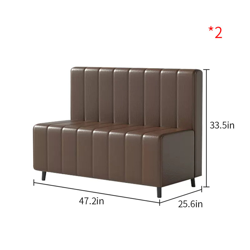 Banc rembourré en similicuir Modern Modern