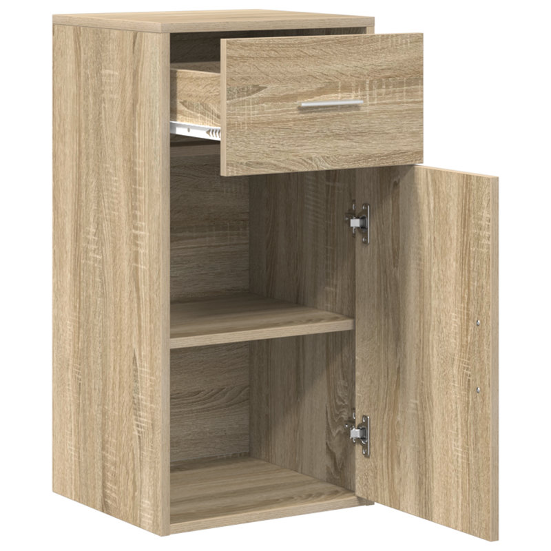 Sideboard 38 X 34.5 X 75 Cm Engineered Wood, Sonoma Oak