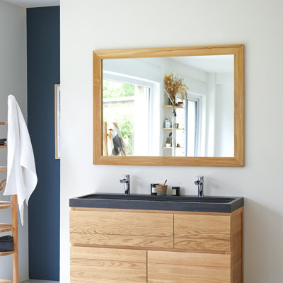 Tona Rectangle Solid Wood Mirror
