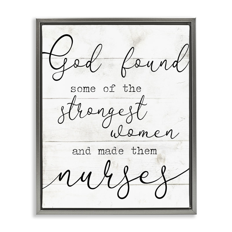 «Strong Women Nurses» par Daphne Polselli ygg-224, Cadre flottant gris lustré, H 21 po x l 17 po