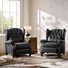 Cherri 32.5" Genuine Leather Wingback Power Recliner With USB And Type-C Charging Ports(Set Of 2)