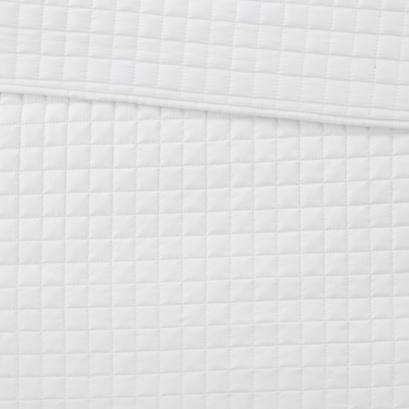 Otto 3 Piece Reversible Quilt Set, Full/Queen Coverlet + 2 Shams, White