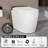Non-Electric Bidet Toilet With Foot Kick Flush, Cold Water Wash & Soft-Close Seat