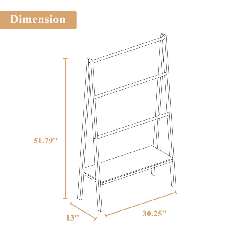 Emajean Bamboo Bathroom Shelves