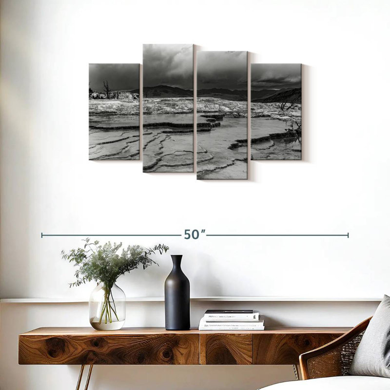Alvord Rocky Landscape Monochrome, 22'' H x 36'' W