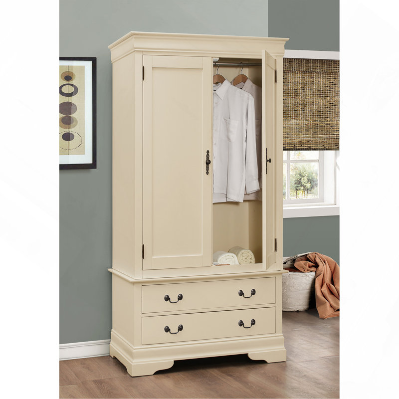 Armoire élégante beige traditionnelle, Beige