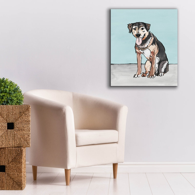  «Pet Portrait 1» par Annie Warren, art mural sur toile, 26 po x 30 po, H 30 po x l 26 po