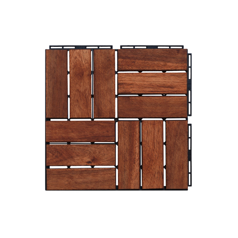 Carreaux de terrasse en bois d'acacia