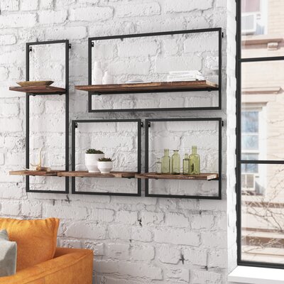 Steelside™ Brooksville 5 Piece Accent Shelf & Reviews | Wayfair