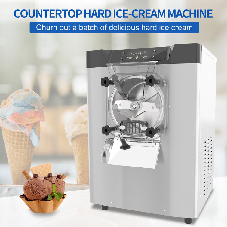 Countertop Hard Ice Cream Machine,Gelato Ice Cream Machine,Mini Ice Cream  Maker