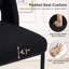 Tabouret de comptoir avec cadre en métal 26,4 po Jenie-513925679