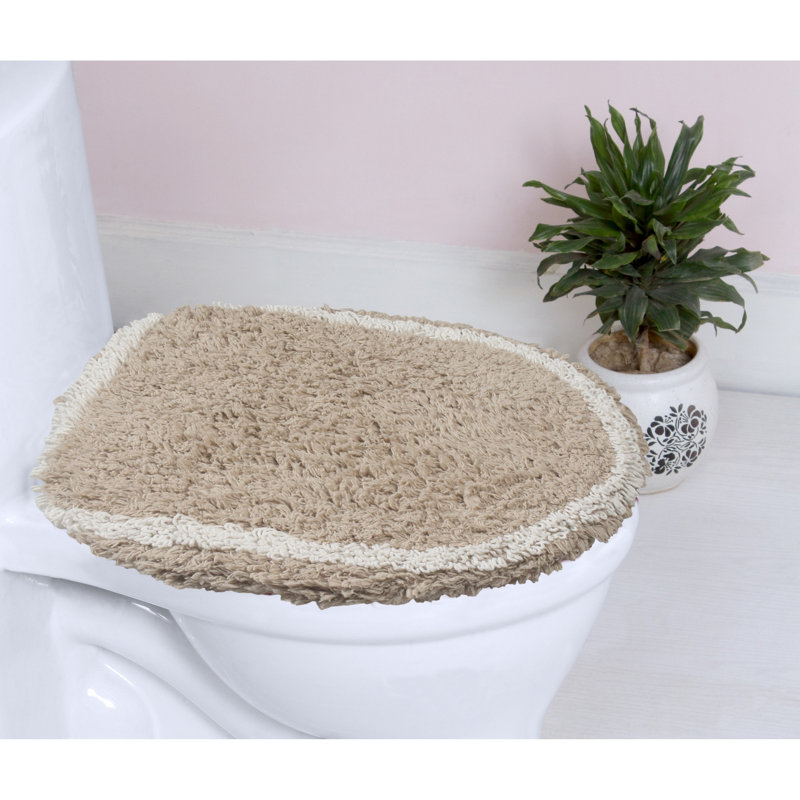 Tapis pour salle de bain Dobrinka, Lin, 18 po x 18 po (couvercle)