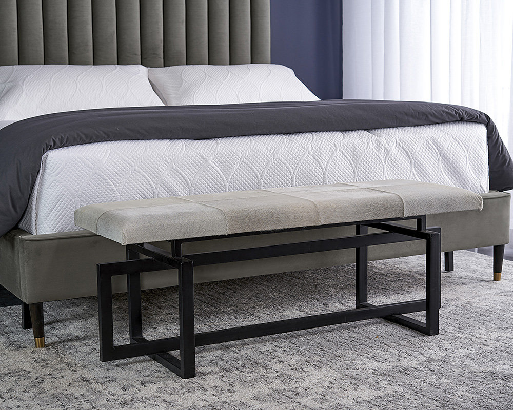 Anais Genuine Leather Bench