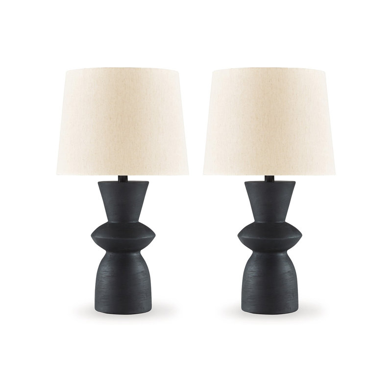 Lampe de table en bois massif