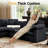 144" Chenille Sectional Corner Sofa 7 Pieces Oversized Comfy Modular Reversible Couch With Upholstered Movable Ottoman-1978611649