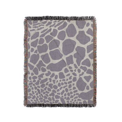 Zuma Animal Print Cotton Blend Blanket Throw