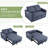 Dharius 48.5" Convertible Sofa Bed 3-in-1 Upholstered Reclining Sleeper Sofa Couch Bed with Cushions for Small Spaces-254502485