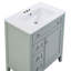 Meuble-lavabo de salle de bain avec lavabo, armoire de rangement de salle de bain avec tiroir de rangement, tablette réglable