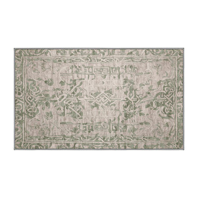 Tapis gris lavable à la machine