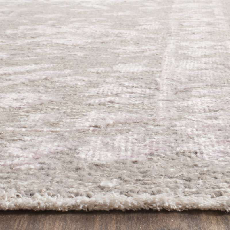 Rectangle Centennial Floral Hand-Knotted Area Rug in Beige, Rectangle 8' x 10'