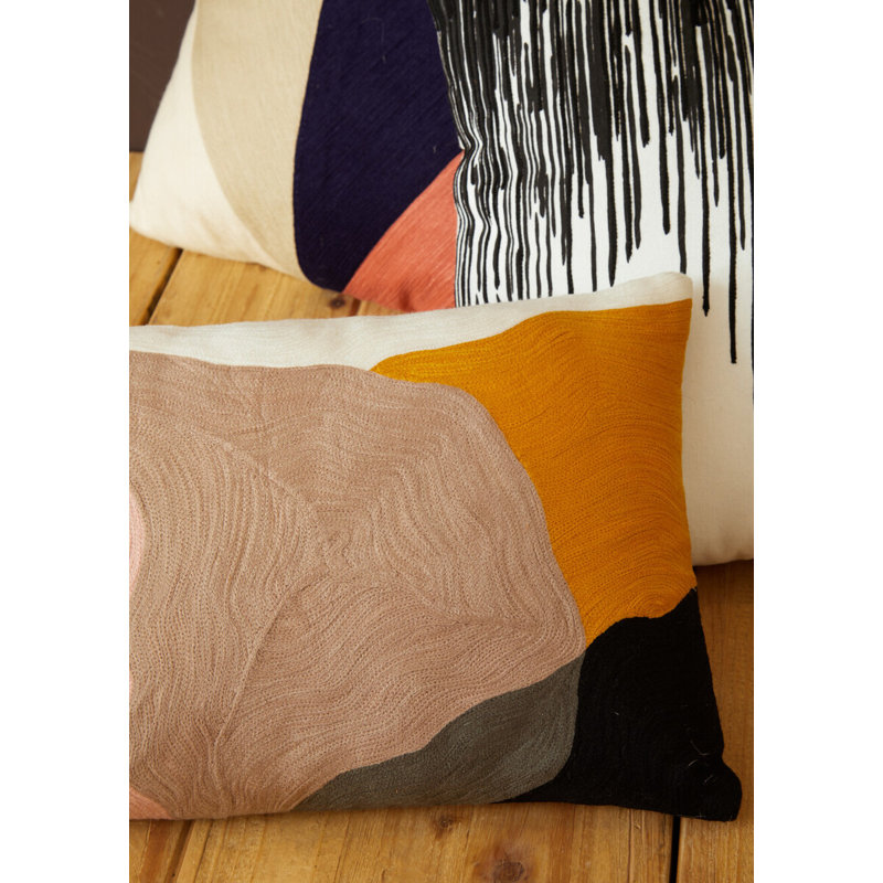 Dequisha Abstract Rectangular Cushion