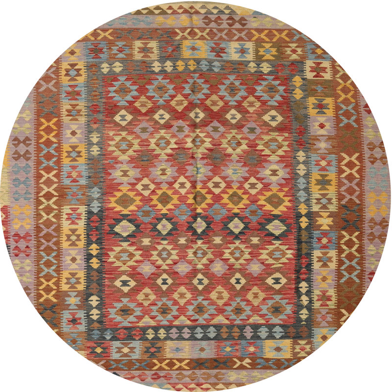Mahoe Southwestern Indoor Rug, Round 6'0" x 6'0"