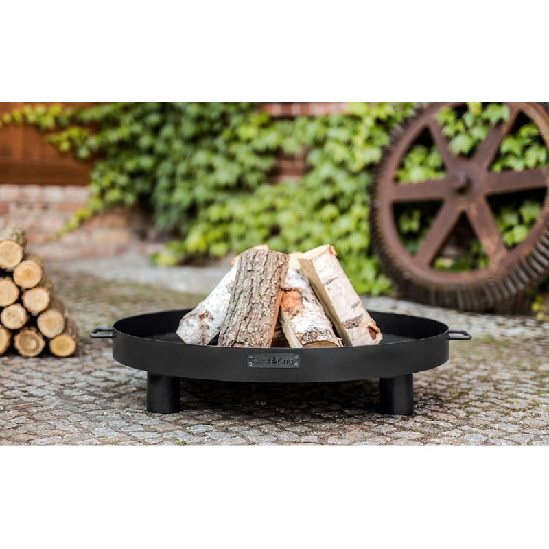Steel Wood Burning Smokeless Fire Pit, 20" H x 70" W x 70" D