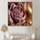 «Pink and Gold Glam Flowers II», art mural sur toile traditionnel doré