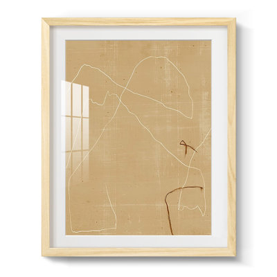 Sediments II, peinture sur papier encadrée
