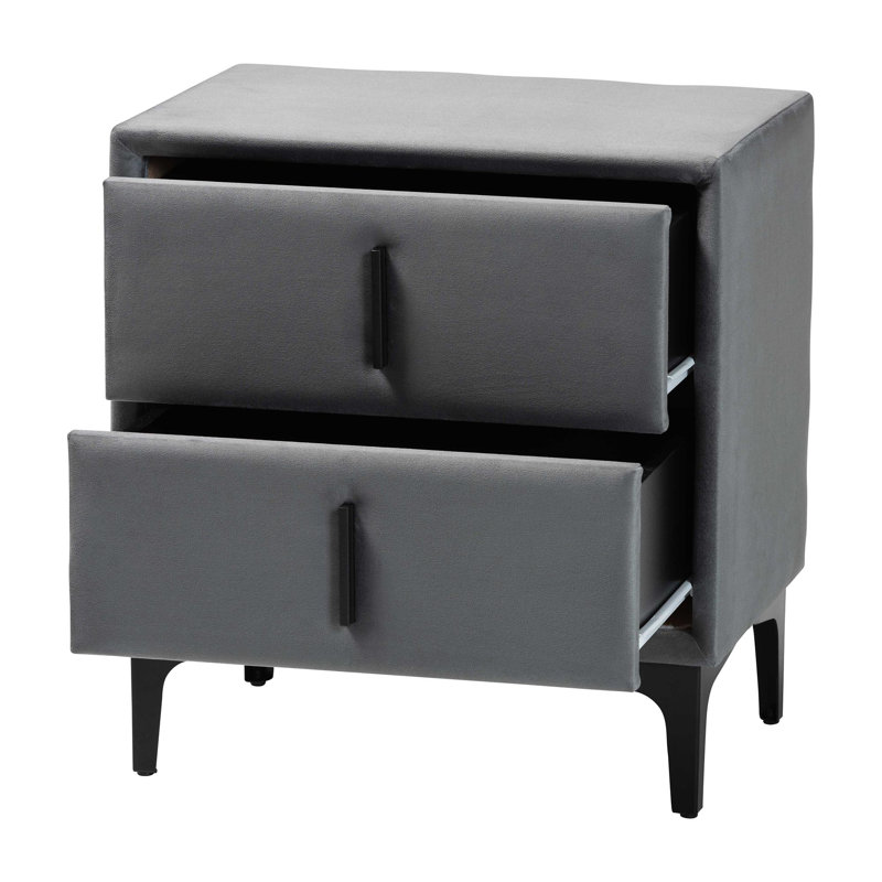 Table de chevet 2 tiroirs Hedviga Baxton Studio