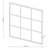Yadiel Metal Window Pane Wall Mirror