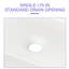 Lavabo de salle de bain rectangulaire en céramique blanche 19 "X15"