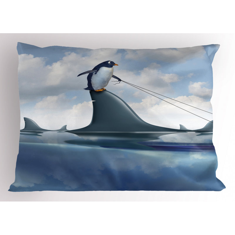 Shark Polyester Sham Set, King