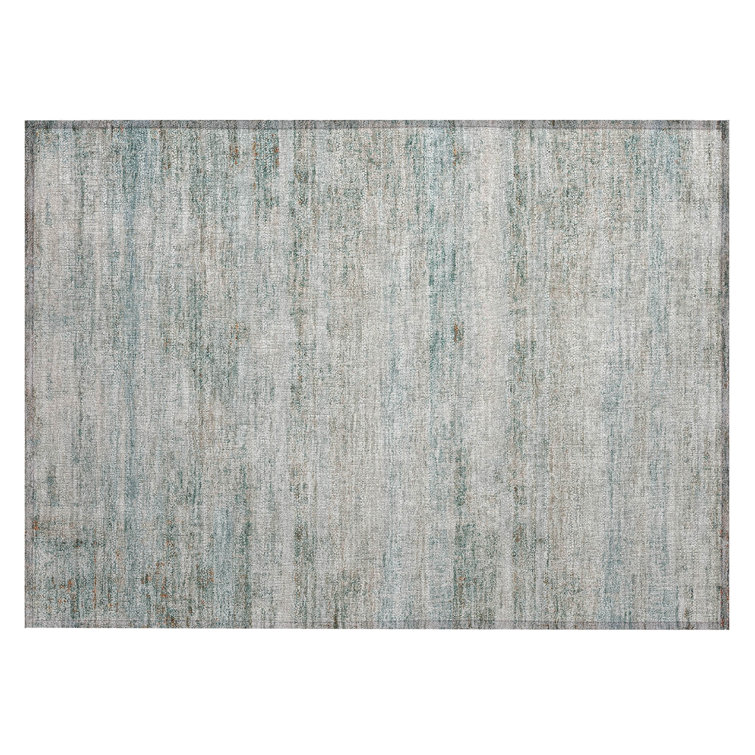 Machine Washable Indoor/Outdoor Colman ACN2154 Striped Rug