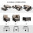  Patio Furniture Set - All-Weather,Water-Resistant - 7 Piece Patio Wicker Rattan Sectional Sofa, Modular Outdoor Conversation Set for Backyard, Garden, Poolside, Balcony-1928765531