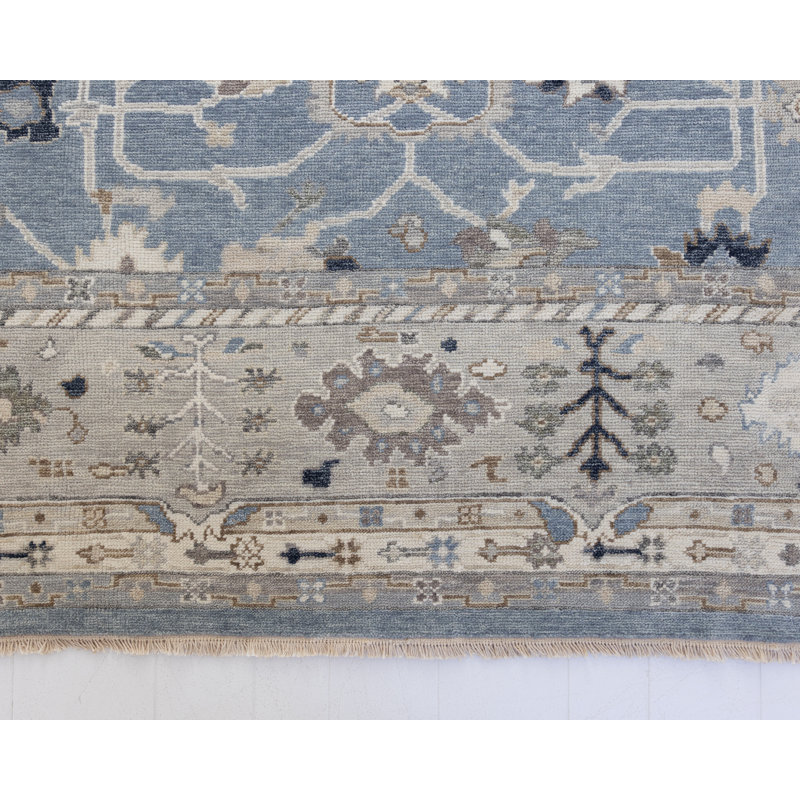Hand Knotted Wool Oriental Area Rug, Rectangle 12' x 15'