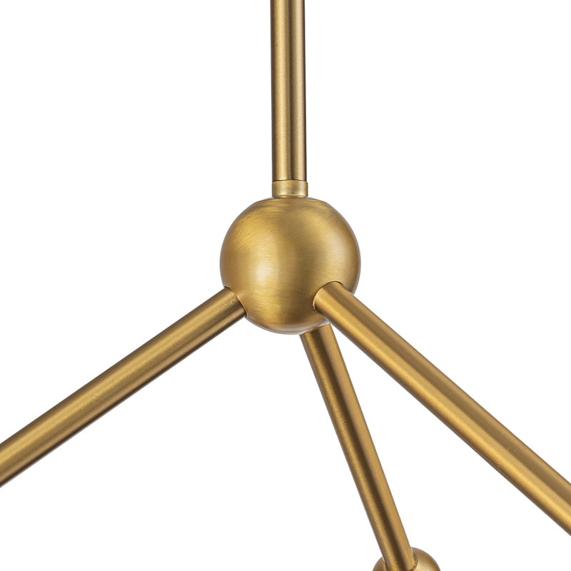 Luminaire suspendu sphérique en verre 6 lumières