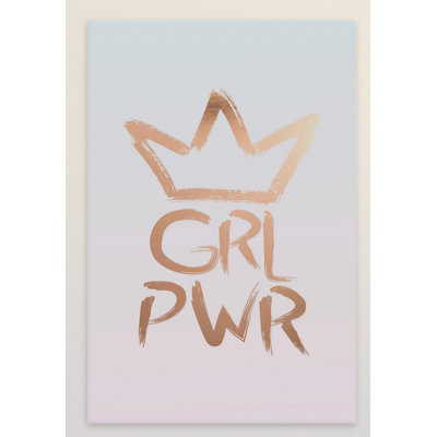 Girl Power IV - Wrapped Canvas Print