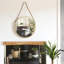 Round Metal Frame Hanging Mirror on Rope-1356841749-1356841746