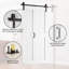 84'' Manufactured Wood Panelled Bifold Sliding Barn Door with Installation Hardware Kit-96605978