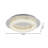 1-Light Chrome LED Flush Mount With Clear Crystal Accents