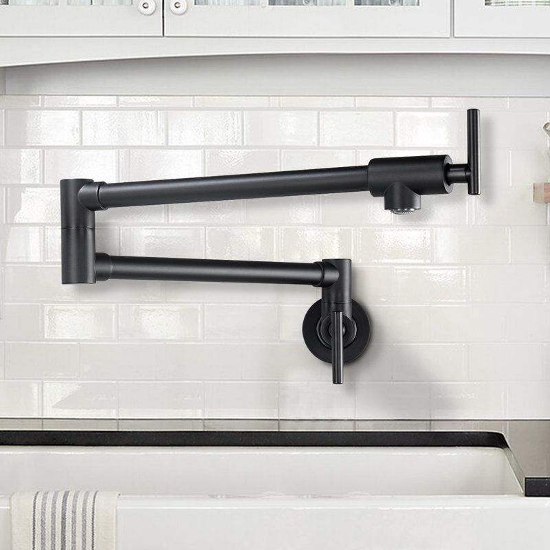 Robinet remplisseur avec accessoires, Noir mat