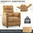 34" Chenille Power Recliner Chair with Side Pockets, Stepless Remote Control, Small Space Electric Recliner, 350 lb Capacity-2064714040