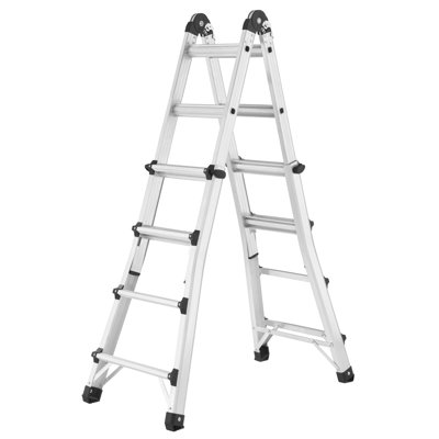 Hailo 11 - Step Aluminium Lightweight Folding Small Step Ladder