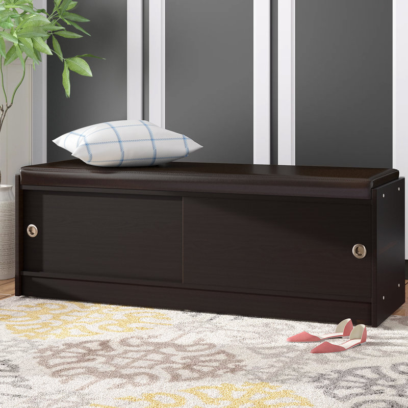 Faux Leather Upholstered Storage Bench