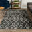Addison Calabar Transitional Abstract Diamond Steel 5’ X 7’6" Area Rug-67587984