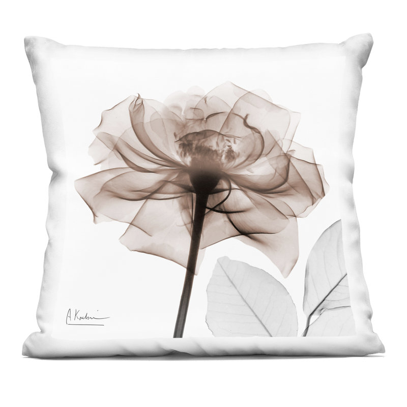 Coussin décoratif Minimal Mocha Rose, imprimé par Albert Koetsier