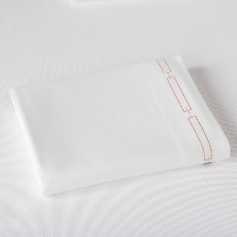 Stanza 420 Thread Count Egyptian-Quality Cotton Flat Sheet, Queen Flat Sheet, White