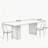 Modern Dining Table With Robust Double Pedestal-1464274605