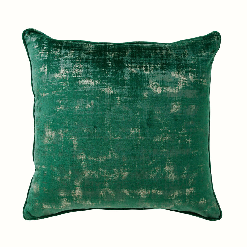 Morphew Abstract Square Cushion, Green